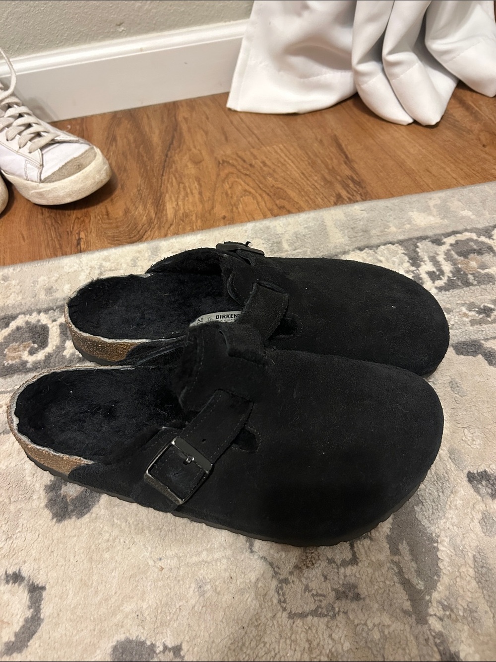 Birkenstock Black Suede Clogs
